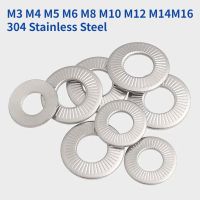 1/3/5/10/20pcs M3 M4 M5 M6 M8 M10 M12 M14M16 304 Stainless Steel Disc Spring Serrated Lock Washer Conical Knurled Elastic Gasket