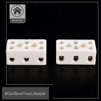 HITN ใหม่2pcs 8 Hole 2W8H High Temperature resistant Ceramic Terminal BLOCK 15A 250V