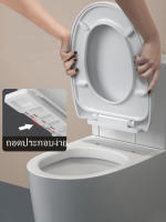 ฝารองนั่ง สีขาว พลาสติกใหม่ 100% Polypropylene สินค้าคุณภาพ TRUFLO Essential Toilet seat cover ฝารองชักโครก พลาสติก (Size 460x365mm) ผารองชักโคก ฝารองนั่งส้วม