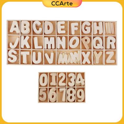 CCArte 216ชิ้นไม้ไม่พ่นสีของขวัญเด็กตัวเลขอักษรตัวอักษรและภาษาอาหรับ