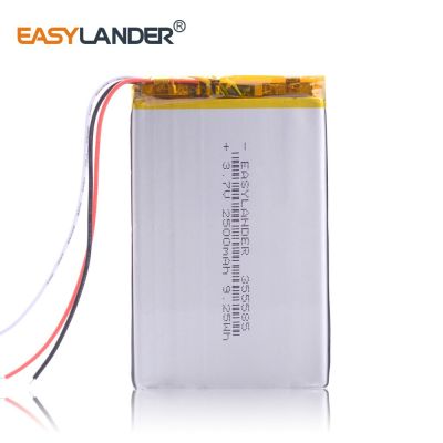 3-wire 355586 355585 3.7V 2500mAh Polymer Li-ion Rechargeable Battery For e-book onyx a61  onyx boox aurora i62ml LED Strip Lighting