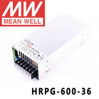 ต้นฉบับหมายถึงดี HRPG-600-36 36โวลต์17.5A Meanwell HRPG-600 36โวลต์630วัตต์เอาท์พุทเดียวกับ PFC ฟังก์ชั่นแหล่งจ่ายไฟ