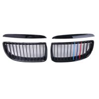 Car Glossy Black Front Hood Kidney Grill Mesh Sport Racing Grills for-BMW 3 Series E90 E91 2005-2008 M Style