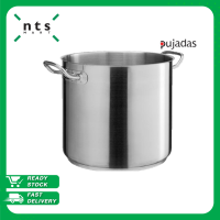 PUJADAS STOCK POT หม้อสแตนเลส หม้อมีหูจับ หม้อทรงสูง เครื่องครัวสแตนเลส เส้นผ่านศูนย์กลาง16-60ซม. PUJ1-218