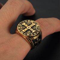 【hot】﹊✲✧  Christianity Exorcism Black/Gold/Silver Color CSPB CSSML NDSMD Benedict of Nursia