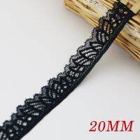 ；‘。、’ (5 Meters/Roll) Black Embroidery Stretch Lace Fabric Underwear Laces Trim DIY Manual Crafts Sewing Rions