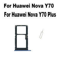 ต้นฉบับถาดซิมการ์ดใหม่สำหรับ Huawei Nova Y70 Plus ผู้ถือสล็อตซ็อกเก็ตอะแดปเตอร์ Connector อะไหล่ซ่อมเปลี่ยน-Shumue