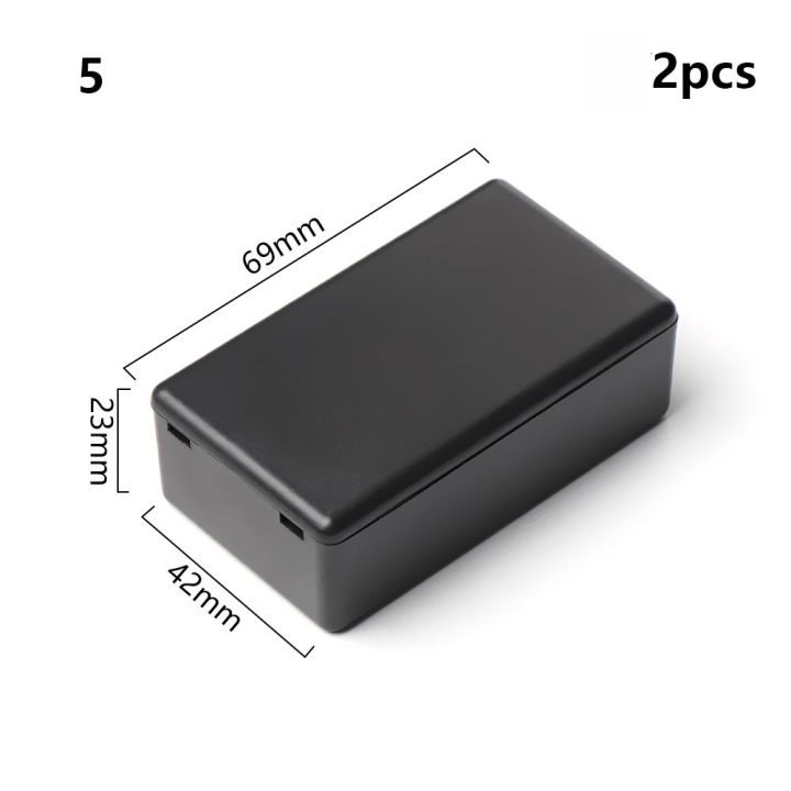 2ชิ้นกันน้ำสีดำ-diy-ที่อยู่อาศัยเครื่องมือกรณีพลาสติก-abs-โครงการกล่องกล่องเก็บสิ่งที่ส่งมากล่องอุปกรณ์อิเล็กทรอนิกส์