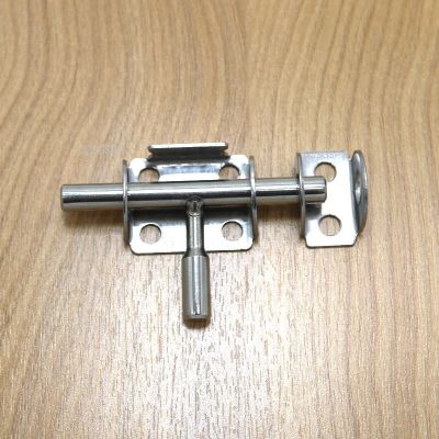 1Pc Premium Safety Stainless Steel Barrel Bolt Gate Latch Door Lock Window Latch Door Bolts Slide Bolt Gate Latch Heavy Duty Door Hardware Locks Metal