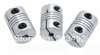 3ชิ้น/ล็อต CNC เชื่อมต่อได้ง่าย D25xL30ขากรรไกรแมงมุมพลัมเพลาข้อต่อ Coupler 5/6/6.35/8/10/12มม