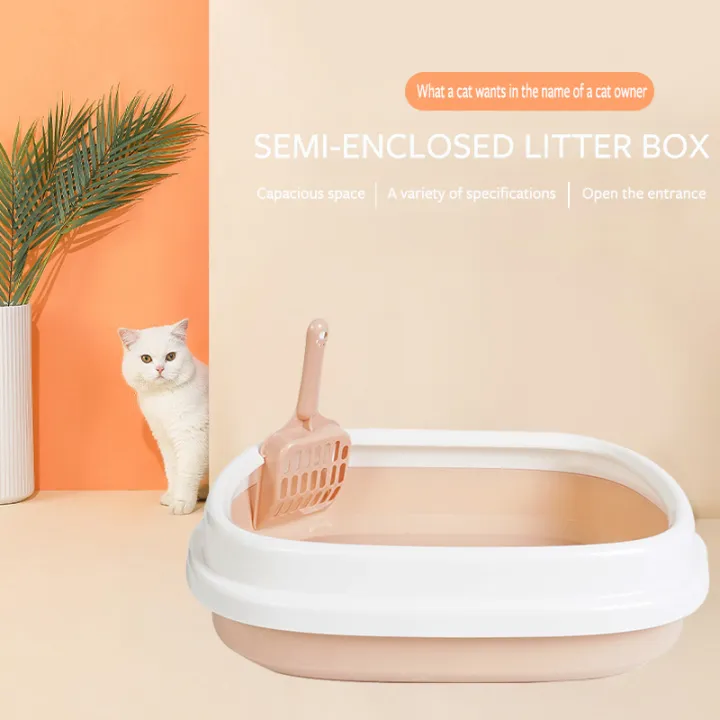 Cat Litter Box With Scoop Kitten Litter Box Cat Toilet Deodorant And