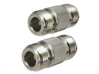 1pcs Connector Adapter N Female Jack to N Female Jack RF Coaxial Converter Straight New Brass