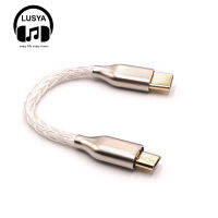 8-core 5N sterling silver Audio Cable Type-c to typec to Lightning to Micro USB-A USB-B For HiFi Headphone OTG adapter T0228