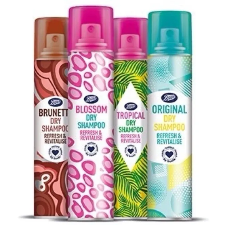 Boots Dry Shampoo 200ml บู๊ทส์ ดราย แชมพู 200 มล. (แพคเกตใหม่)☜