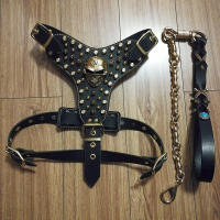 Gifts Pet Chest Strap Leather Dog Straps In The Large Cortex Back Breathable