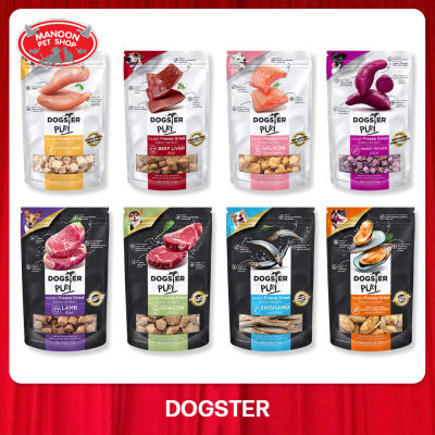[MANOON] DOGSTER Play Freeze Dried Treats & Toppers for Dogs and Cats ขนมและทอปปิ้งฟรีซดายสำหรับสุนัขและแมว 40 กรัม