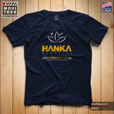 Hanka Robotics T-Shirt Inspired By The 2017 Movie Ghost In The Shell Summer Tops For Man Cotton T-Shirt Fashion Family T Shirts 【Size S-4XL-5XL-6XL】