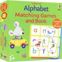 Usborne alphabet matching games and Book Usborne childrens alphabet card game set box fun learning alphabet puzzle game parent-child interactive game English original imported book