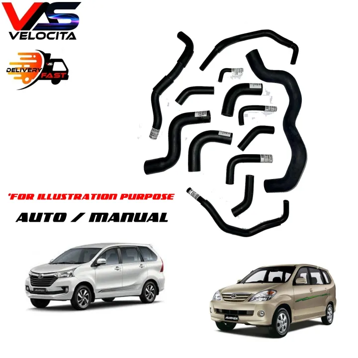 OEM RADIATOR HOSE SET TOYOTA AVANZA 1.3 1.5 F601 F602 F651 F652 2004 ...