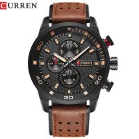 {Miracle Watch Store} CURREN แบรนด์ชั้นนำดีไซน์ใหม่แฟชั่นลำลองเท่กีฬาผู้ชาย Clockarmy ธุรกิจข้อมือควอตซ์ชายหรูหราของขวัญนาฬิกา