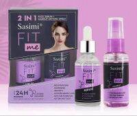 S12123?? Sasimi Fit me 2in1 เซรั่มซาซิมิ+สเปรย์ ใช้ฉีดหลังแต่งหน้าและเฟซเซรั่ม มอยเจอร์ไรซิ่ง 50 ml+30ml