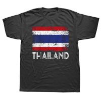 ตลก Thailand Flag เสื้อ T ฤดูร้อนสไตล์กราฟิกผ้าฝ้าย Streetwear แขนสั้นของขวัญวันเกิดเสื้อยืดบุรุษเสื้อผ้า