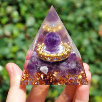 Crystal Energy Generator Pyramid Healing Stone Positive Energy Collection Meditation Orgone Chakra Crafts Home Ornaments 50mm