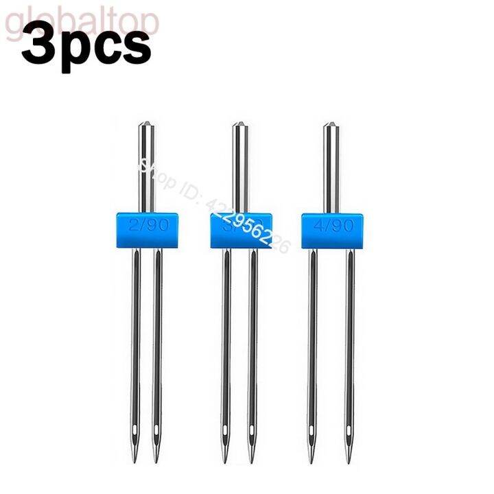 3 Pieces Twin Needle Sewing Machine Twin Needle Lot 2.0/90 3.0/90 4.0