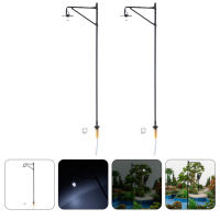 2PCS ไฟขนาดเล็กโคมไฟขนาดเล็ก Micro Bonsai Lamp Miniature Garden Lamp รุ่น 1:50