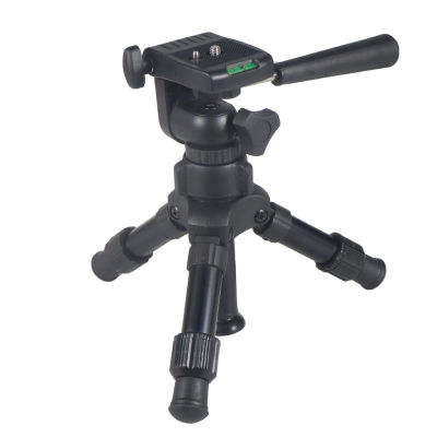 สก์ท็อปที่มีน้ำหนักเบาพกพาขาตั้งกล้อง360 ° หมุนพาโนรามาโลหะขาตั้งกล้องที่มีการจัดการ14สกรูที่วางจำหน่ายจานด่วนสำหรับกล้อง DSLR