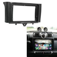 2 Din รถวิทยุ Fascia สำหรับ Benz Smart Fortwo 2011-2015 DVD Stereo กรอบแผ่นอะแดปเตอร์ติดตั้ง Dash ติดตั้ง Bezel