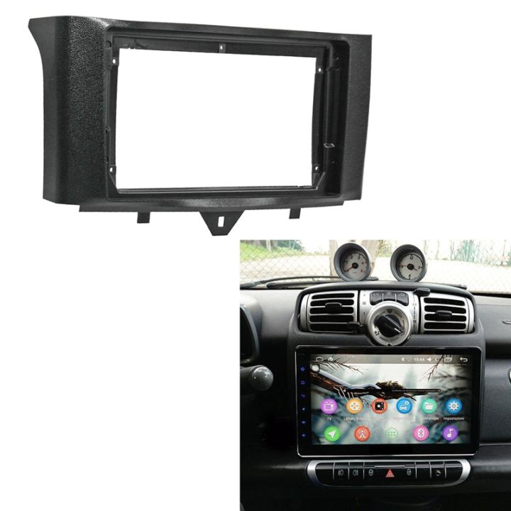 2-din-รถวิทยุ-fascia-สำหรับ-benz-smart-fortwo-2011-2015-dvd-stereo-กรอบแผ่นอะแดปเตอร์ติดตั้ง-dash-ติดตั้ง-bezel