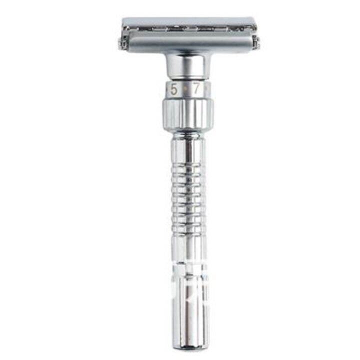 New Adjustable Double Edge Razor Classic Men Shaving Safety Razors Zinc ...