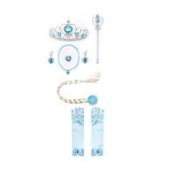 Spot Frozen Crown Magic Stick Aisha Princess วิกผมเปียสร้อยคอแหวนต่างหูชุดขายส่ง