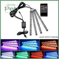 PETI มอเตอร์ควบคุม RGB แอปแถบไฟแบบทำมือโคมไฟตกแต่งหลอดไฟ LED ตกแต่งแถบไฟอัตโนมัติไฟรถยนต์แอลอีดีลวดตกแต่งภายในบรรยากาศ