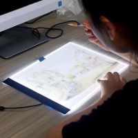 Kids Learn Toys Dimmable A4 Led Light Copy Painting board Ultrathin 3.5mm Pad cartoon sketch Translight board for drawing lovers Drawing  Sketching Ta