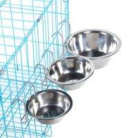 Hanging Bowl Cup Coop Cup with Wire Hook for Dogs Cats Rabbit Bird Animals in Crate Cage Durable Easy-to-Remove