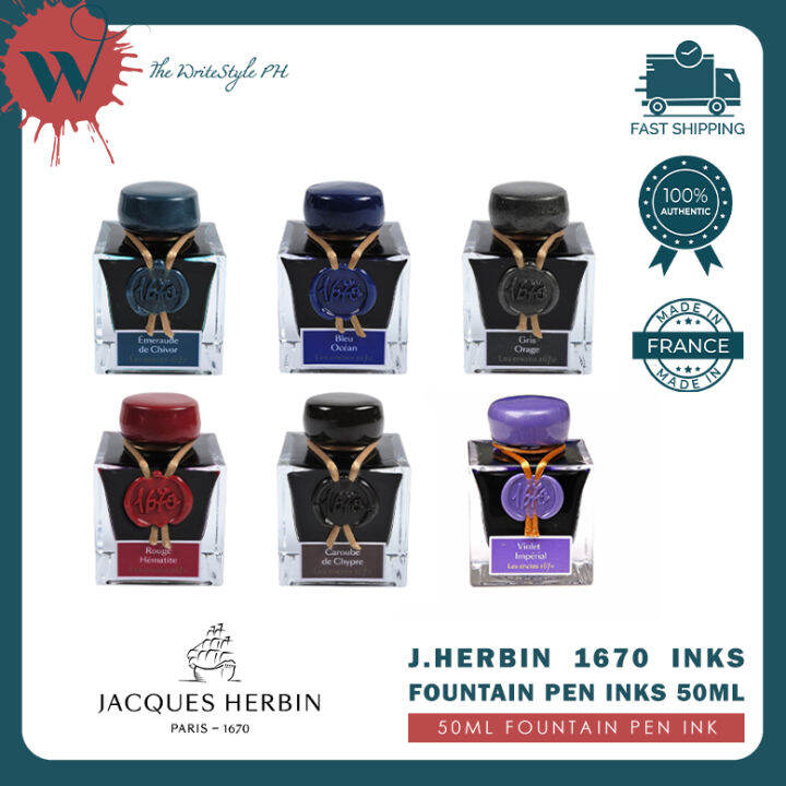 J. Herbin 1670 Fountain Pen Inks (50ml) Lazada PH