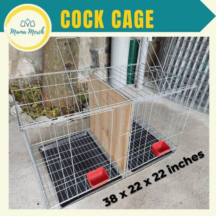 Cock Cage Galvanized for Winning Breed Gamefowl Collapsible assembled