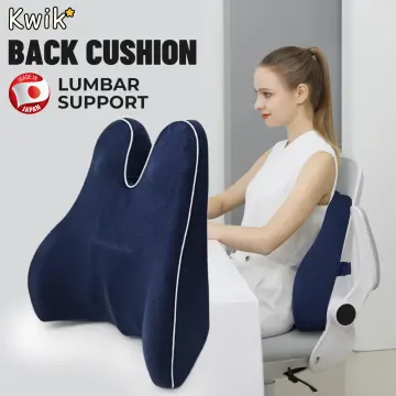 SOFTRY】Lumbar Pillow Seat Cushion Soft Memory Foam Lumbar Support Back  Massage Relieve Pain Waist Cushion Ergonomics Pillow Seat Pillows for Home  Car Office