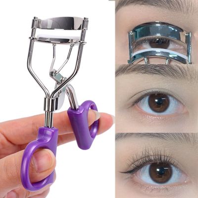 ▬✺ Professional Eyelash Curler Stainless Colorful Steel Silicone Strip Eye Lashes Curling Clip Portable Eyelash Beauty Makeup Tool