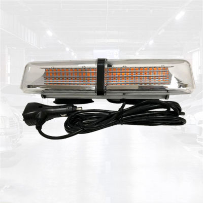 ไฟไฟแฟลช LED บนหลังคารถ12V-24V เตือนฉุกเฉินไฟหลังคาไฟรถยนต์แสงธรรมชาติสีเหลือง/สีเหลืองอำพัน72ไฟแฟลชรถยนต์