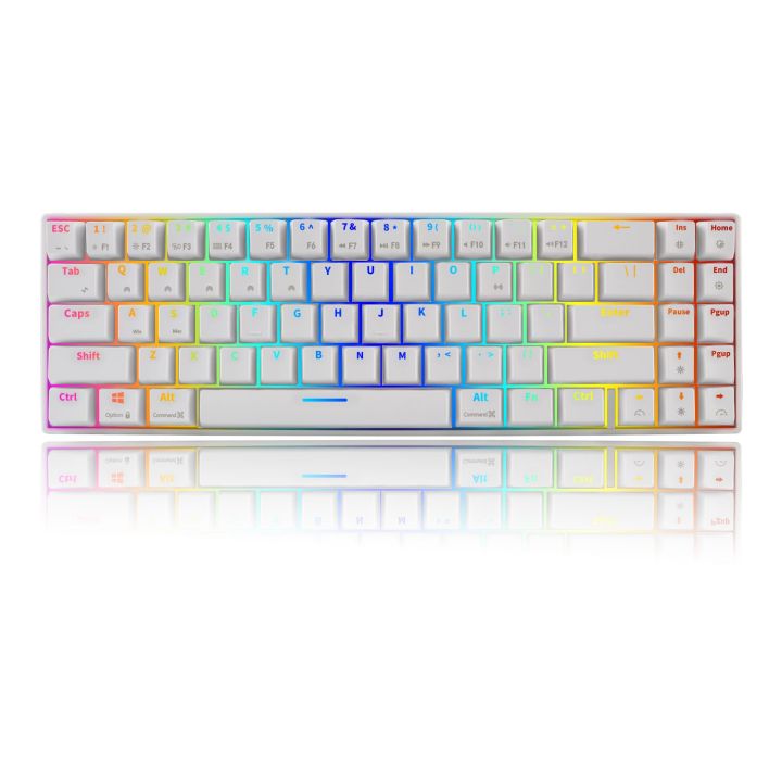 {City of Angels} RK71 Wireless Mechanical Keyboard RGB LED Backlit ...