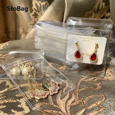 【CC】 StoBag 25 Wires Transparent Ziplock Thicken Storage Jewelry Packing Decoration Small Size