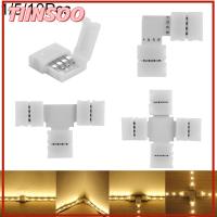 TIINSOO 1/5/10PCS ใหม่ มุม คลิปต่อ Coupler สำหรับ 3528 5050 PCB 4Pin ขั้วต่อ LED Strip 10mm