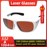 532nm Demonstration Green Pointer Safety Glasses ND: YAG 1064nm Infrared Safety Protection Goggles