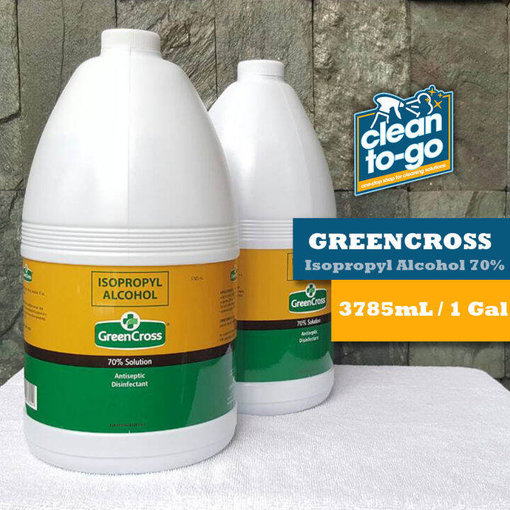 Greencross 70 Isopropyl Alcohol 1 Gallon 3875ml Green Cross Alcohol