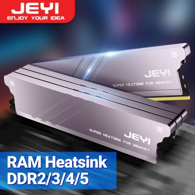 JEYI ฮีทซิงค์แรมความจำกับแผ่นความร้อนเดสก์ท็อปแรมเย็น DR กระจายรังสีสำหรับพีซี DDR2 DIY DDR3 DDR4 DDR5