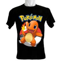 Kids T-Shirt cartoon Pokémon（Eevee Mewtwo Gengar Squirtle Charmander Bulbasaur Jigglypuff  and Pikachu） graphic Tops Boys Girls Distro Age 1 2 3 4 5 6 7 8 9 10 11 12 Years