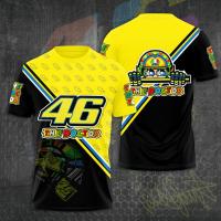 MotoGP Valentino Rossi VR46 Yamaha The Doctor T-shirt Mens Summer Short Sleeve Fashion Womens Super Large Top